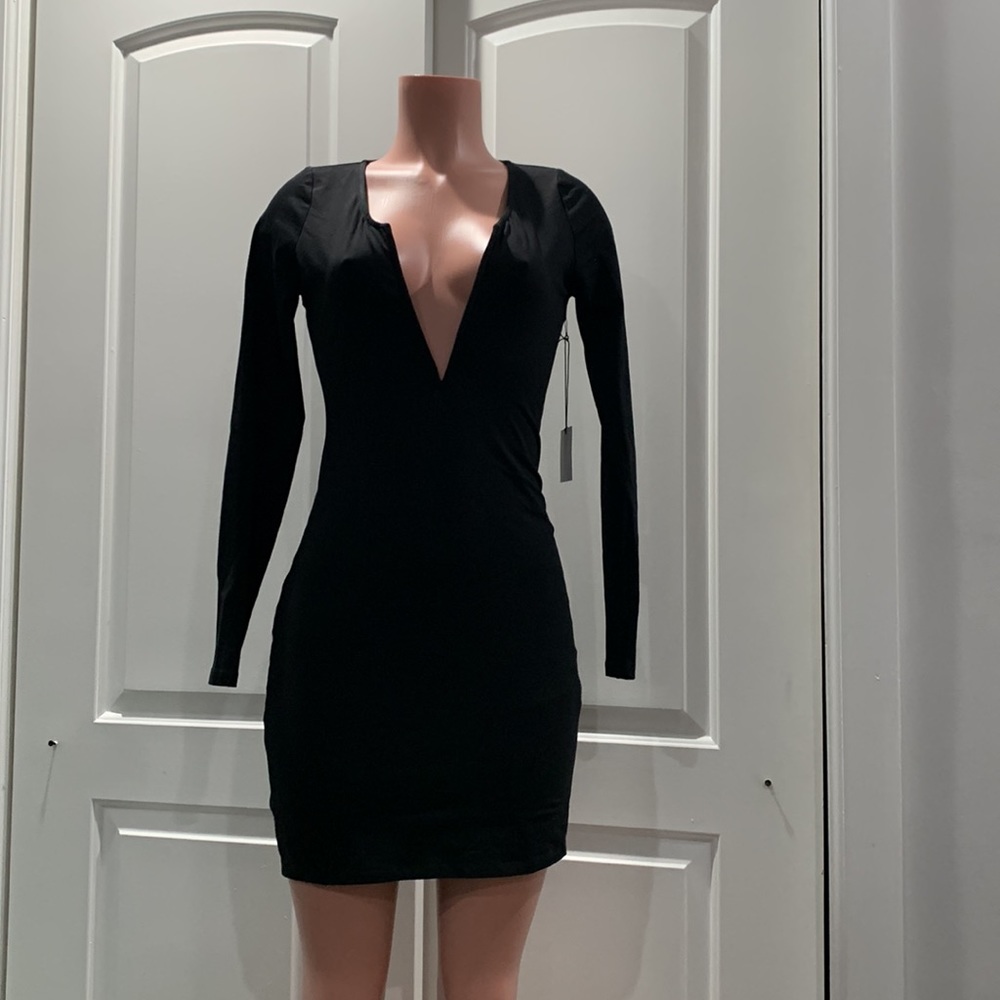 NWT Black mini bodycon dress
